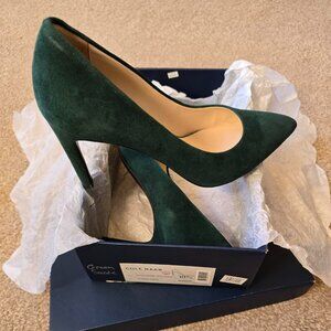 Cole Haan Green Suede Pumps - Size 10.5